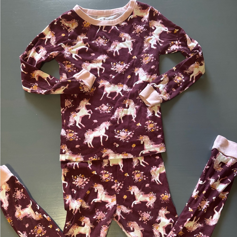 Unicorn Print Pajama Set
